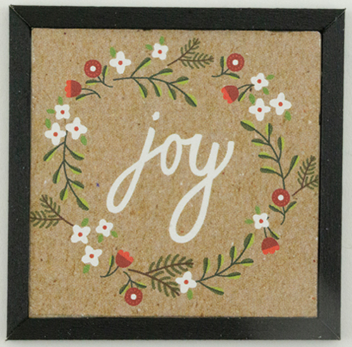 Joy Wreath Picture, 1 Piece